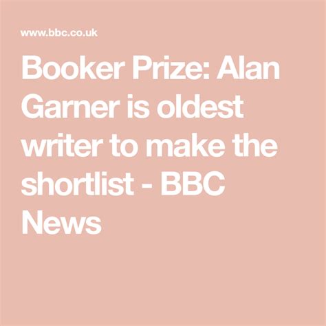 Booker Prize: Alan Garner is oldest writer to make the shortlist